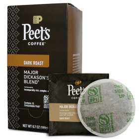 PEET'S MAJOR DICKASON'S BLEND DARK ROAST 6/16 CT