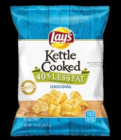 Chips Lays Kettle Original 40% less fat