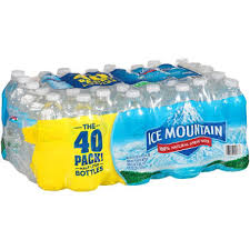 Ice Mountain Water Bottle 40 CT X 16.9 OZ