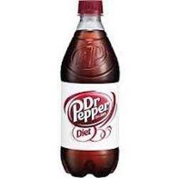 Diet Dr Pepper Bottle 20 OZ X 24 CT